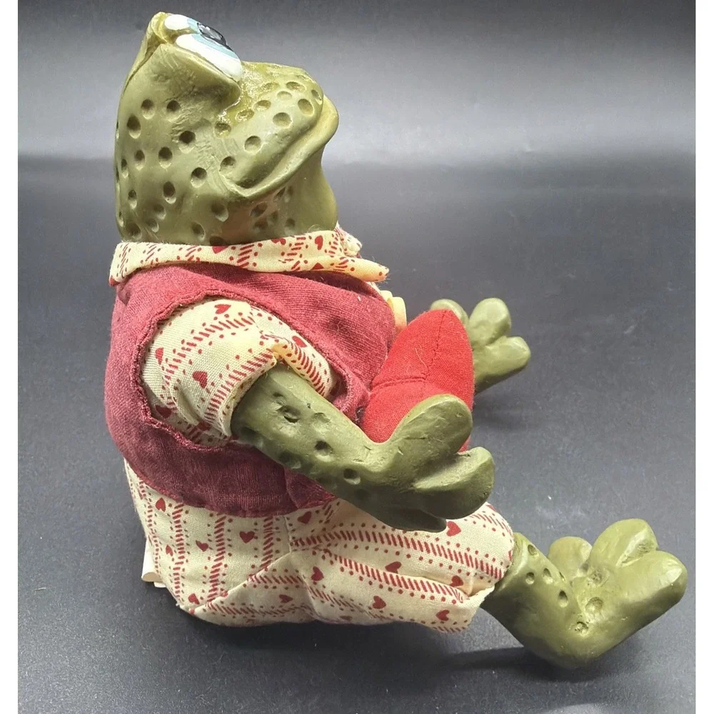 Valentino Frog Shelf Sitter Russ Berrie Kathleen Kelly's Frog 422L With Tag VTG‎